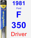 Driver Wiper Blade for 1981 Ford F-350 - Hybrid