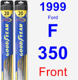 Front Wiper Blade Pack for 1999 Ford F-350 - Hybrid