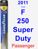 Passenger Wiper Blade for 2011 Ford F-250 Super Duty - Hybrid