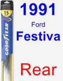 Rear Wiper Blade for 1991 Ford Festiva - Hybrid
