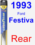 Rear Wiper Blade for 1993 Ford Festiva - Hybrid