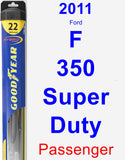 Passenger Wiper Blade for 2011 Ford F-350 Super Duty - Hybrid