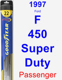 Passenger Wiper Blade for 1997 Ford F-450 Super Duty - Hybrid