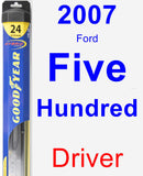 Driver Wiper Blade for 2007 Ford Five Hundred - Hybrid