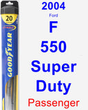 Passenger Wiper Blade for 2004 Ford F-550 Super Duty - Hybrid