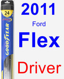 Driver Wiper Blade for 2011 Ford Flex - Hybrid