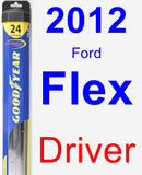 Driver Wiper Blade for 2012 Ford Flex - Hybrid