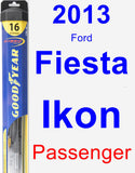 Passenger Wiper Blade for 2013 Ford Fiesta Ikon - Hybrid