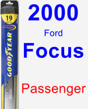 Passenger Wiper Blade for 2000 Ford Focus - Hybrid