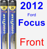 Front Wiper Blade Pack for 2012 Ford Focus - Hybrid
