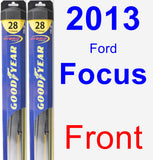 Front Wiper Blade Pack for 2013 Ford Focus - Hybrid