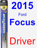 Driver Wiper Blade for 2015 Ford Focus - Hybrid