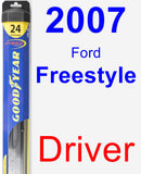 Driver Wiper Blade for 2007 Ford Freestyle - Hybrid