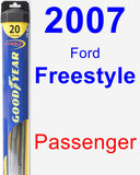 Passenger Wiper Blade for 2007 Ford Freestyle - Hybrid