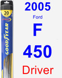 Driver Wiper Blade for 2005 Ford F-450 - Hybrid