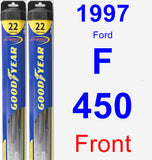 Front Wiper Blade Pack for 1997 Ford F-450 - Hybrid