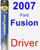 Driver Wiper Blade for 2007 Ford Fusion - Hybrid