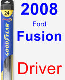 Driver Wiper Blade for 2008 Ford Fusion - Hybrid