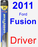 Driver Wiper Blade for 2011 Ford Fusion - Hybrid