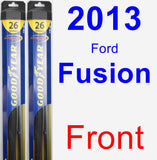 Front Wiper Blade Pack for 2013 Ford Fusion - Hybrid