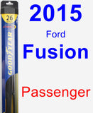 Passenger Wiper Blade for 2015 Ford Fusion - Hybrid