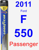 Passenger Wiper Blade for 2011 Ford F-550 - Hybrid