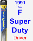 Driver Wiper Blade for 1991 Ford F Super Duty - Hybrid