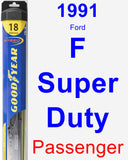 Passenger Wiper Blade for 1991 Ford F Super Duty - Hybrid