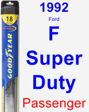 Passenger Wiper Blade for 1992 Ford F Super Duty - Hybrid