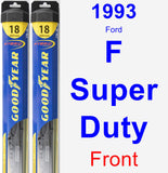 Front Wiper Blade Pack for 1993 Ford F Super Duty - Hybrid