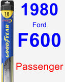 Passenger Wiper Blade for 1980 Ford F600 - Hybrid