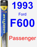 Passenger Wiper Blade for 1993 Ford F600 - Hybrid