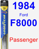 Passenger Wiper Blade for 1984 Ford F8000 - Hybrid