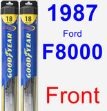 Front Wiper Blade Pack for 1987 Ford F8000 - Hybrid