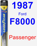 Passenger Wiper Blade for 1987 Ford F8000 - Hybrid