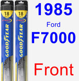 Front Wiper Blade Pack for 1985 Ford F7000 - Hybrid