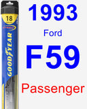 Passenger Wiper Blade for 1993 Ford F59 - Hybrid