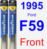 Front Wiper Blade Pack for 1995 Ford F59 - Hybrid