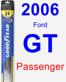 Passenger Wiper Blade for 2006 Ford GT - Hybrid