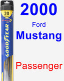 Passenger Wiper Blade for 2000 Ford Mustang - Hybrid