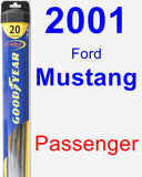 Passenger Wiper Blade for 2001 Ford Mustang - Hybrid