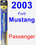 Passenger Wiper Blade for 2003 Ford Mustang - Hybrid