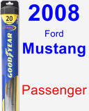 Passenger Wiper Blade for 2008 Ford Mustang - Hybrid