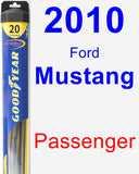 Passenger Wiper Blade for 2010 Ford Mustang - Hybrid