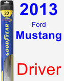 Driver Wiper Blade for 2013 Ford Mustang - Hybrid