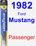 Passenger Wiper Blade for 1982 Ford Mustang - Hybrid