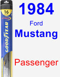 Passenger Wiper Blade for 1984 Ford Mustang - Hybrid