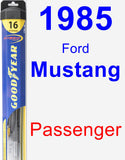 Passenger Wiper Blade for 1985 Ford Mustang - Hybrid