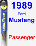 Passenger Wiper Blade for 1989 Ford Mustang - Hybrid