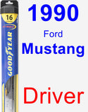 Driver Wiper Blade for 1990 Ford Mustang - Hybrid